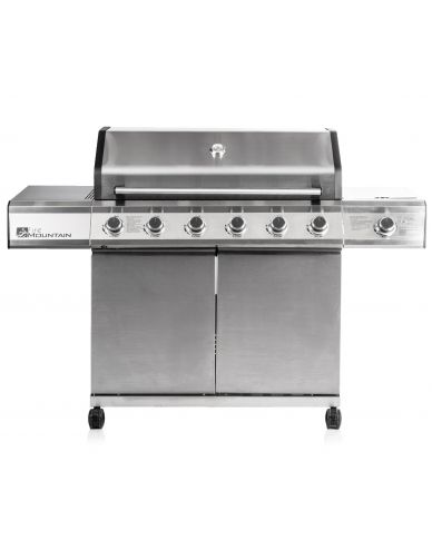 Premier Plus 6 burner gas barbecue with protective cover